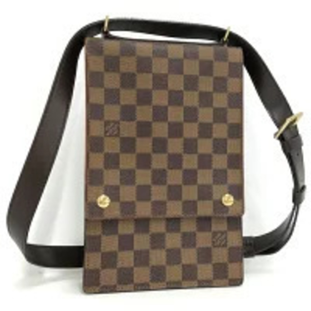 LOUIS VUITTON Portobello Damier Ebene Brown Shoulder Bag